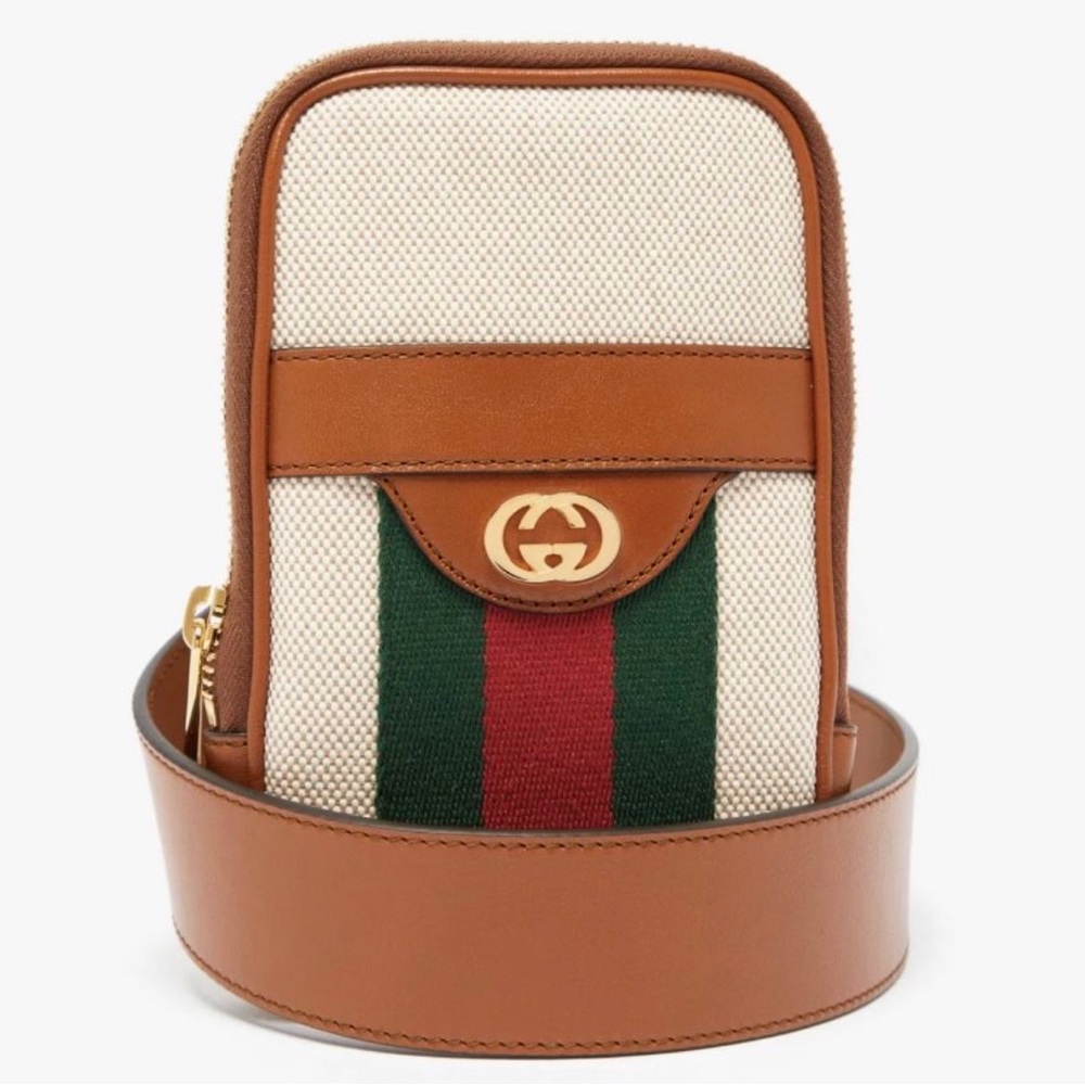 Gucci vintage canvas phone belt bag - Picture 1 of 3